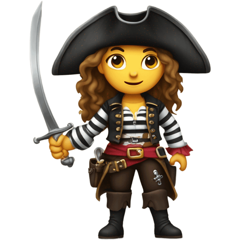 A girl pirate  emoji