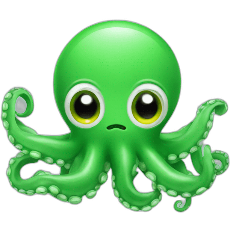 cute green octopus emoji