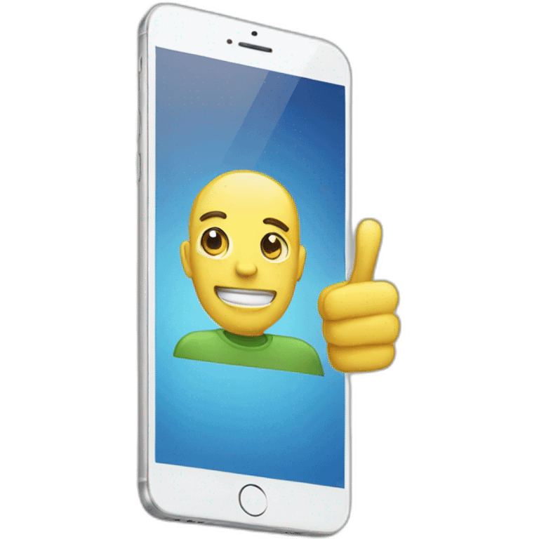 An iphone with android or Windows emoji