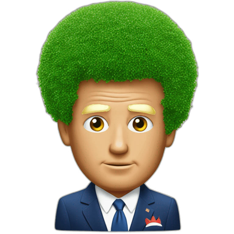 Trump as chia pet emoji