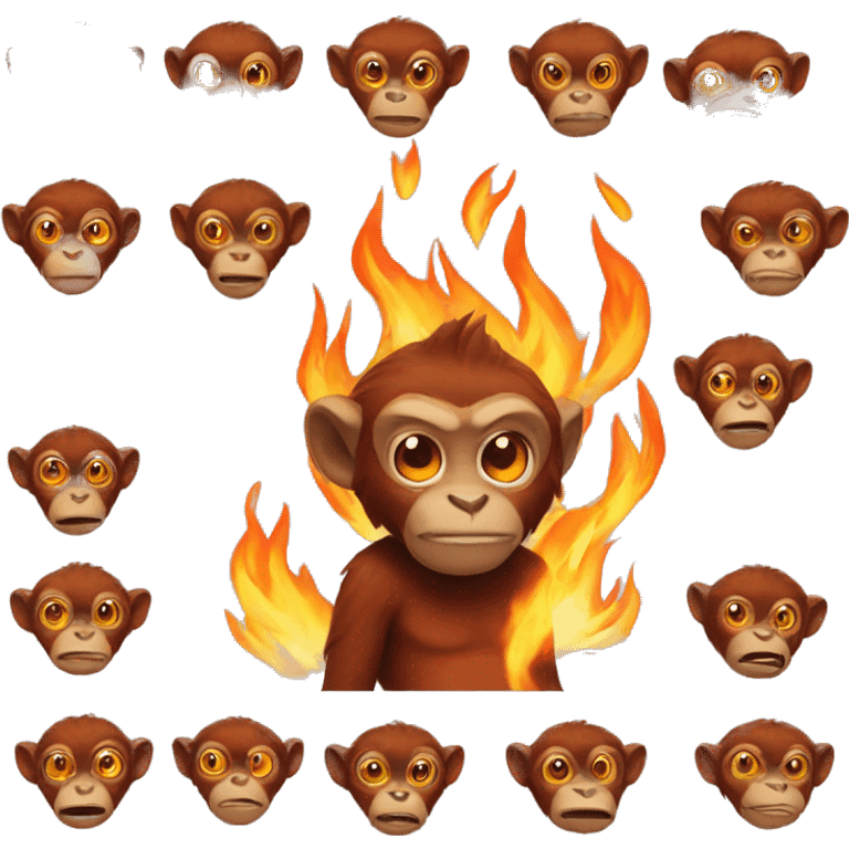 fire monkey emoji