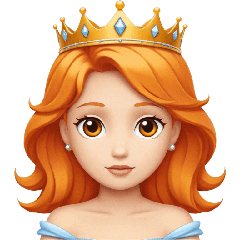 Orange-haired princess emoji