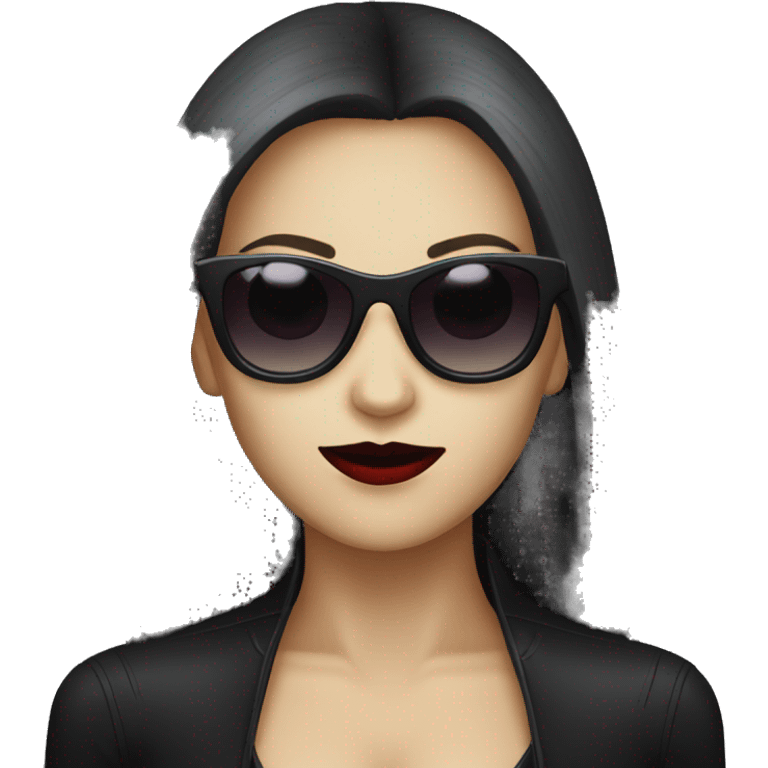 Female vampire with dark sunglasses emoji