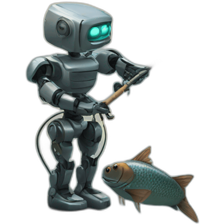 robot fishing emoji