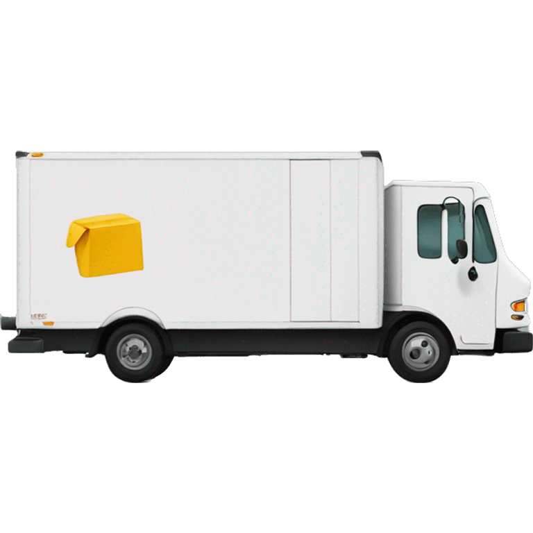 Boxtruck with letter "PGS” on the side emoji