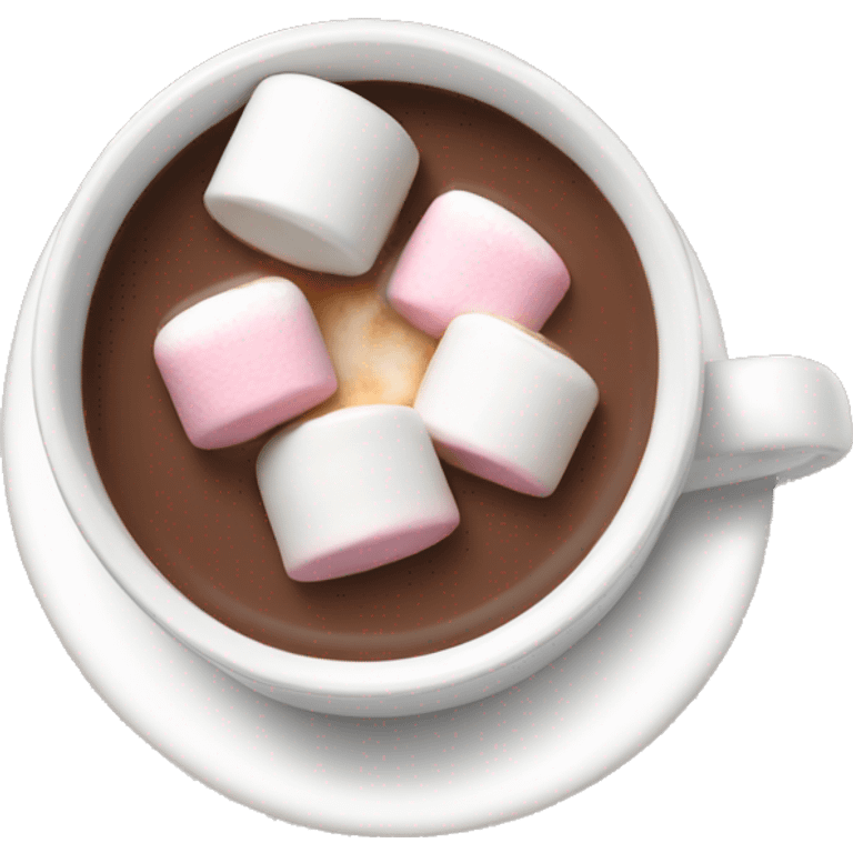 Hot chocolate with marshmallows  emoji