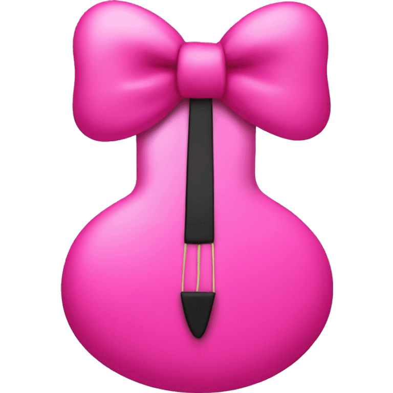 Arp with hot pink bow on it emoji