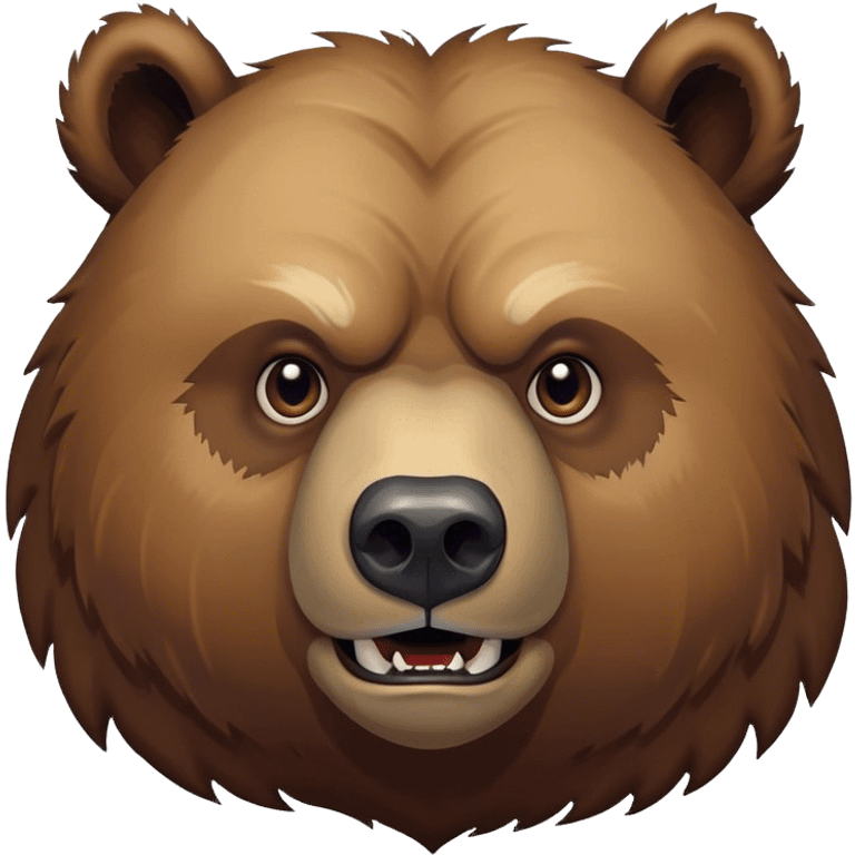 rough grizzly bear with a big nasty scar across his faced emoji