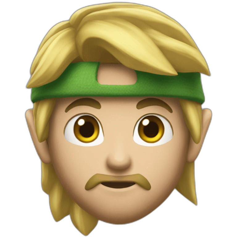 Link fait un bisou a zelda emoji