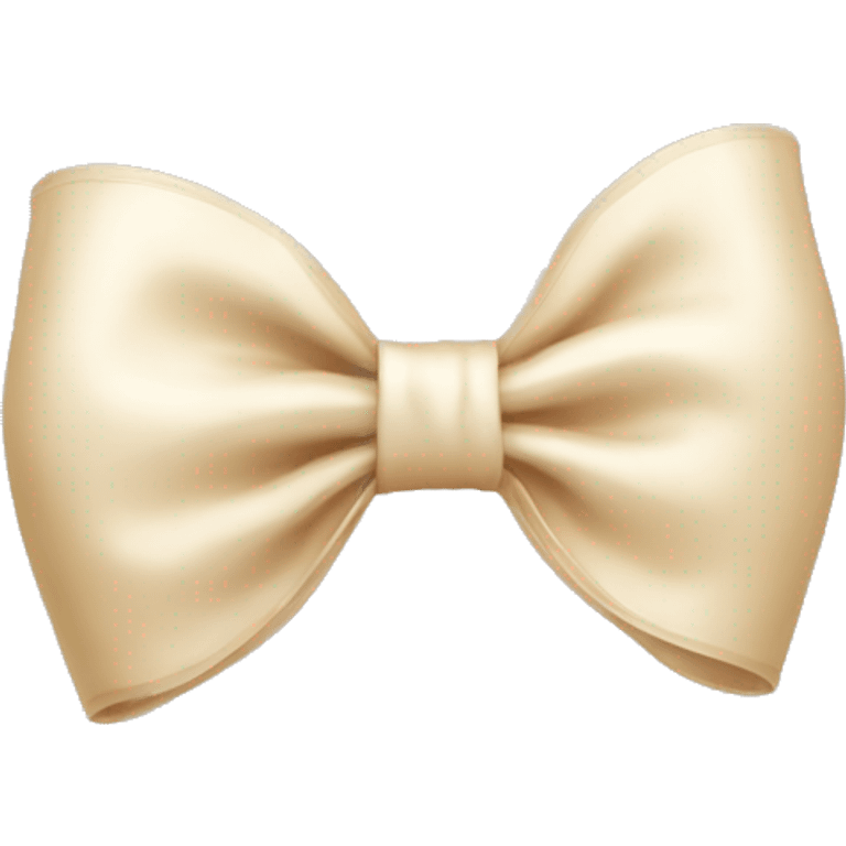 Cream bow emoji