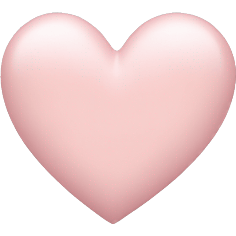 Pale pink heart emoji