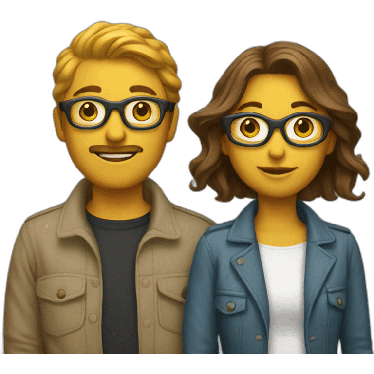 designer and writer working together emoji