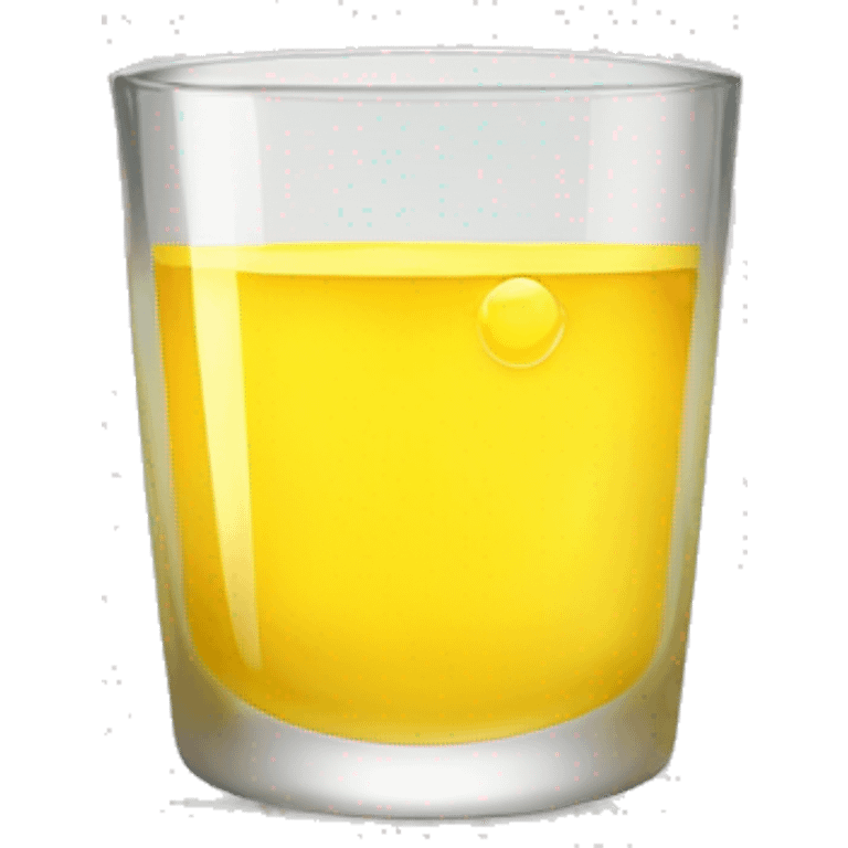 glass of yellow liquid emoji