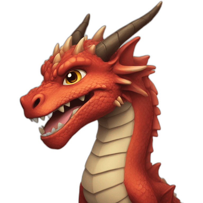 dragon cute strong emoji