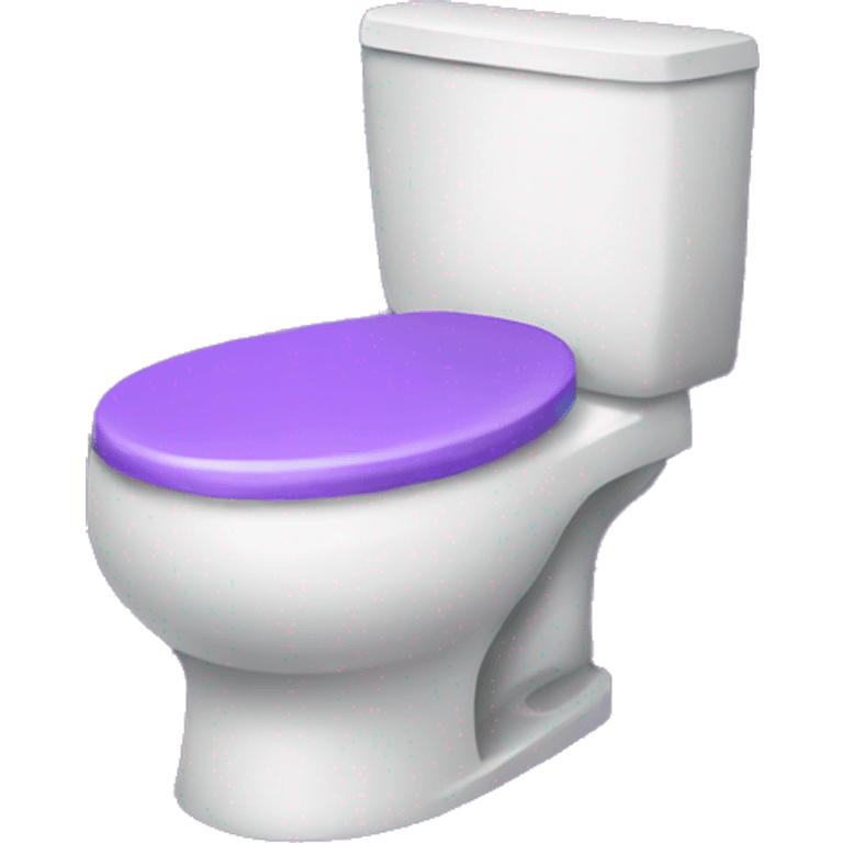 Purple toilet emoji