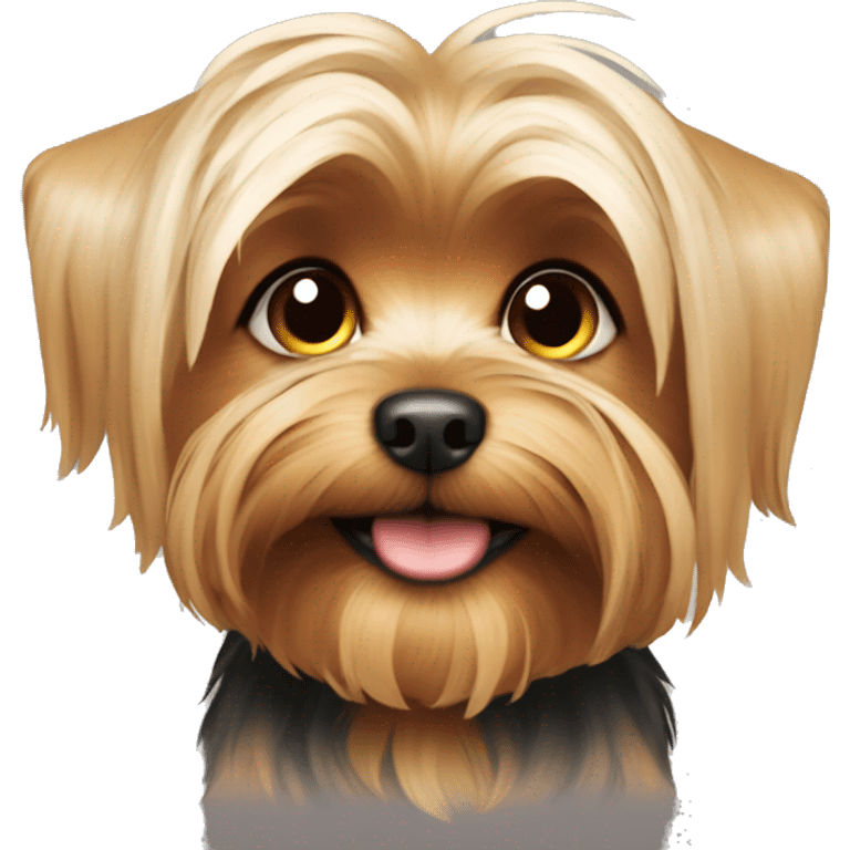 Cute yorki dog  emoji