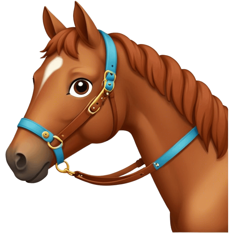 Horse with a strap emoji