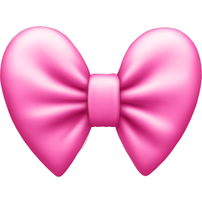 Pink hear with bow emoji