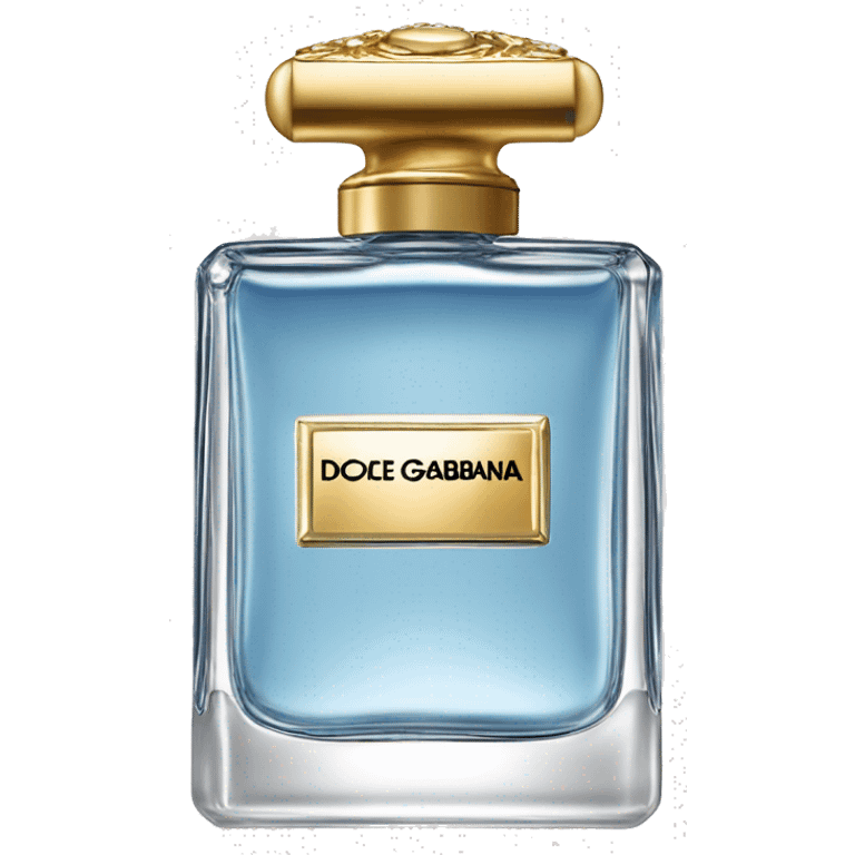 DOLCE AND GABBANA RECTANGULAR PARFUME LIGHT BLUE emoji