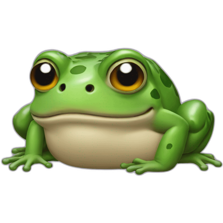 stoned frog emoji