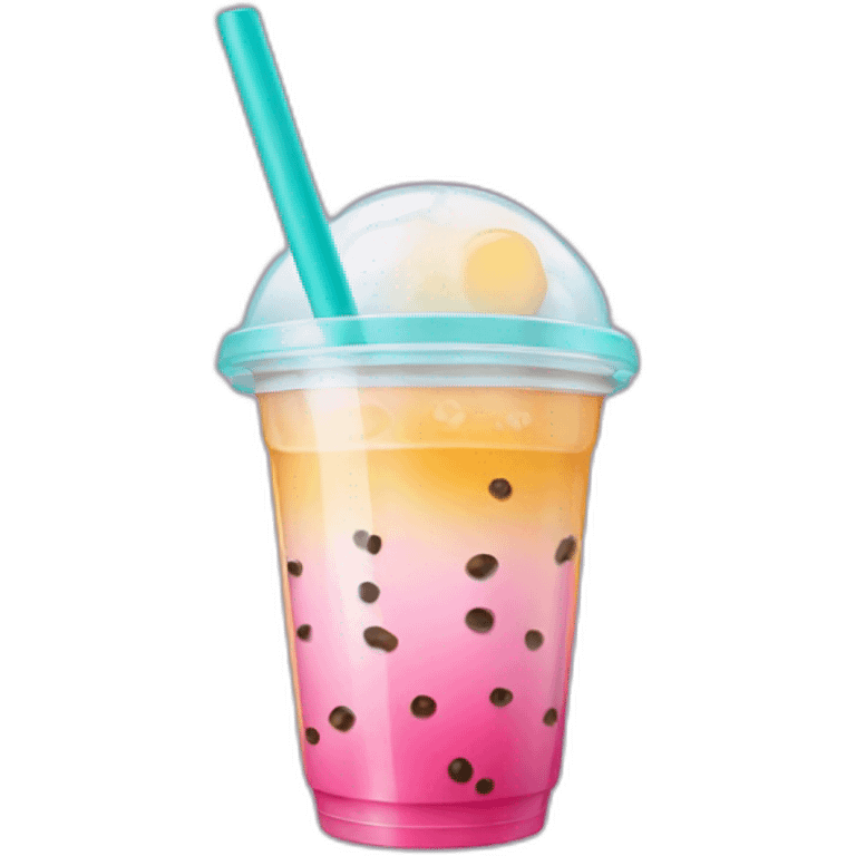 colorful bubble tea emoji