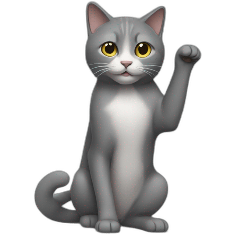 un chat en T-pose emoji