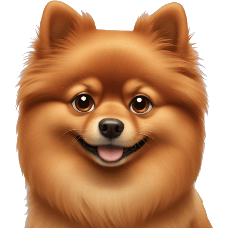 The red-haired Pomeranian emoji