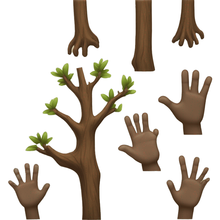 tree fingers emoji