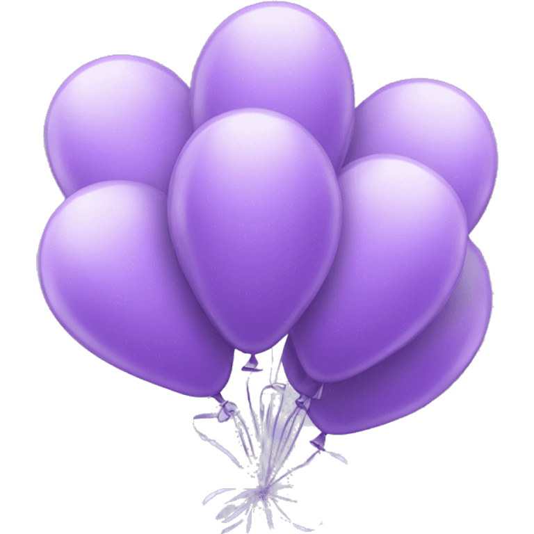 Bundle of light purple balloons  emoji