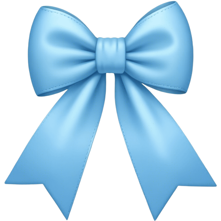 Baby blue bow emoji