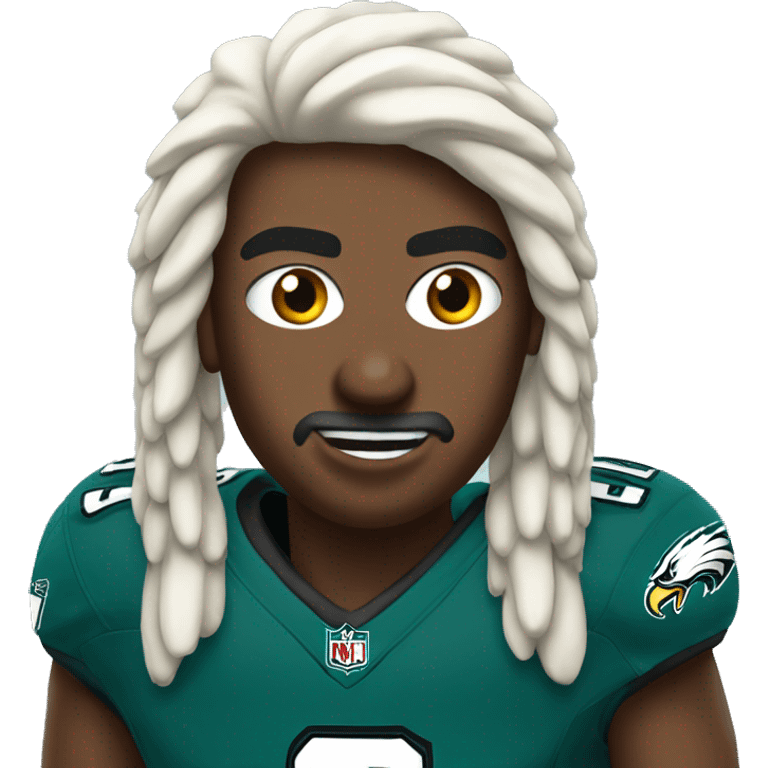 Eagle in eagles jersey  emoji