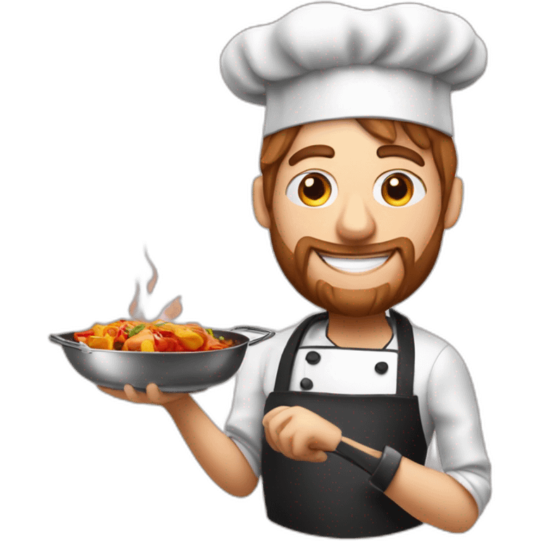 chef messi cooking barbacque emoji