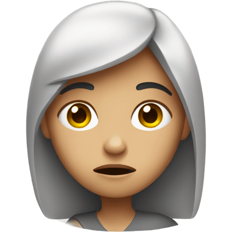 Worried girl  emoji