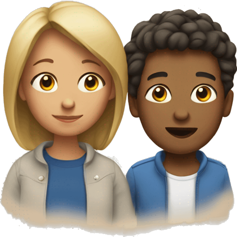 Mom and son emoji