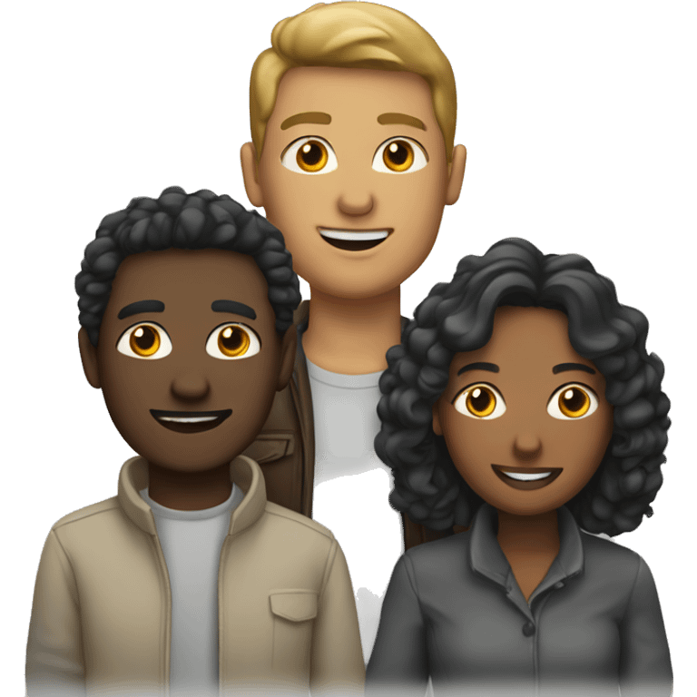 a group of four people emoji