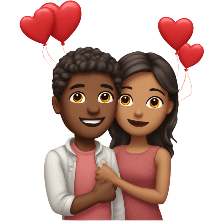 valentine young couple emoji