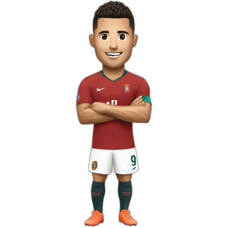 Ronaldo with a besht emoji