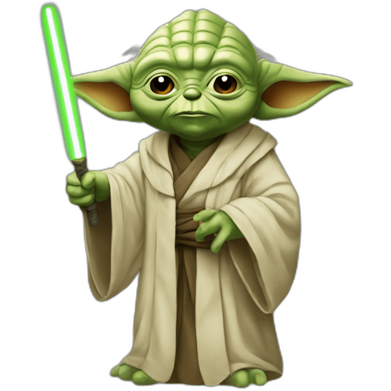 Yoda with goloum emoji