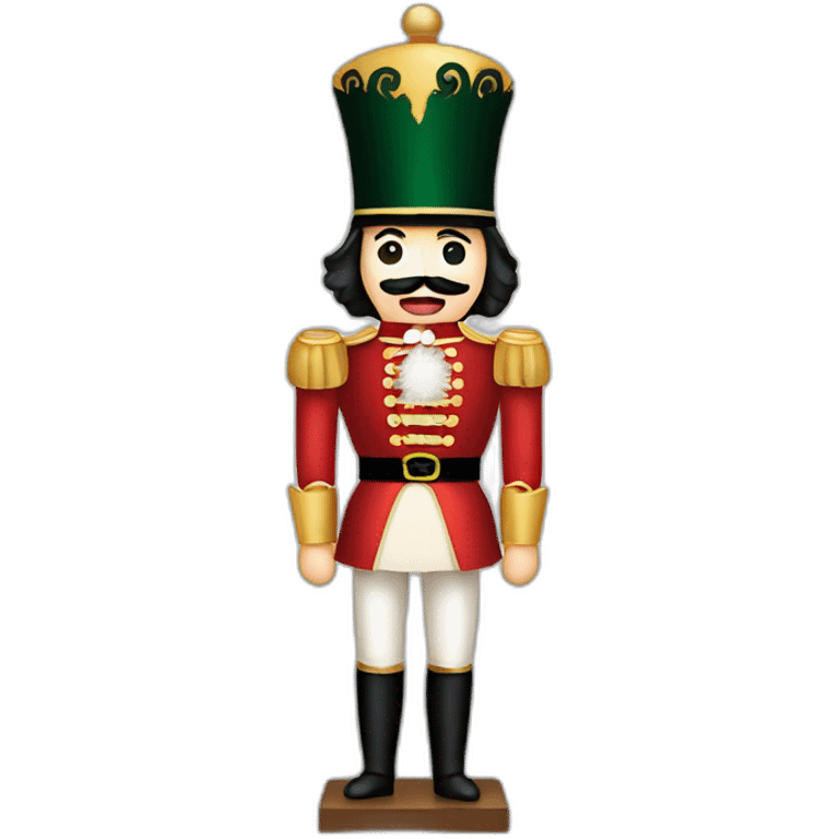 full body nutcracker holding big nut emoji