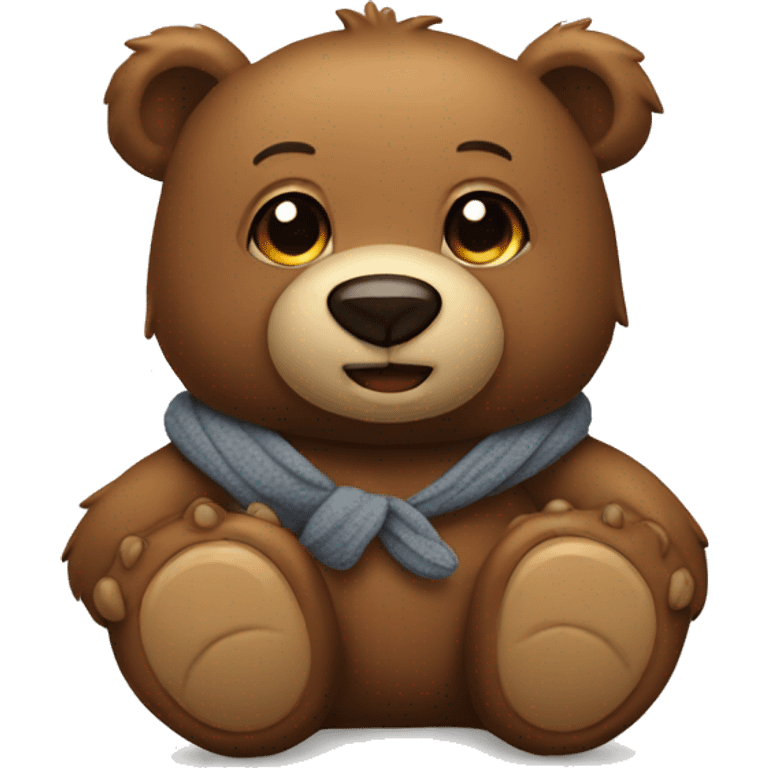 Bear with teddy-bear emoji