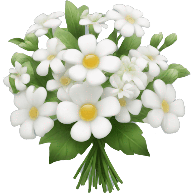 white flower bouquet  emoji