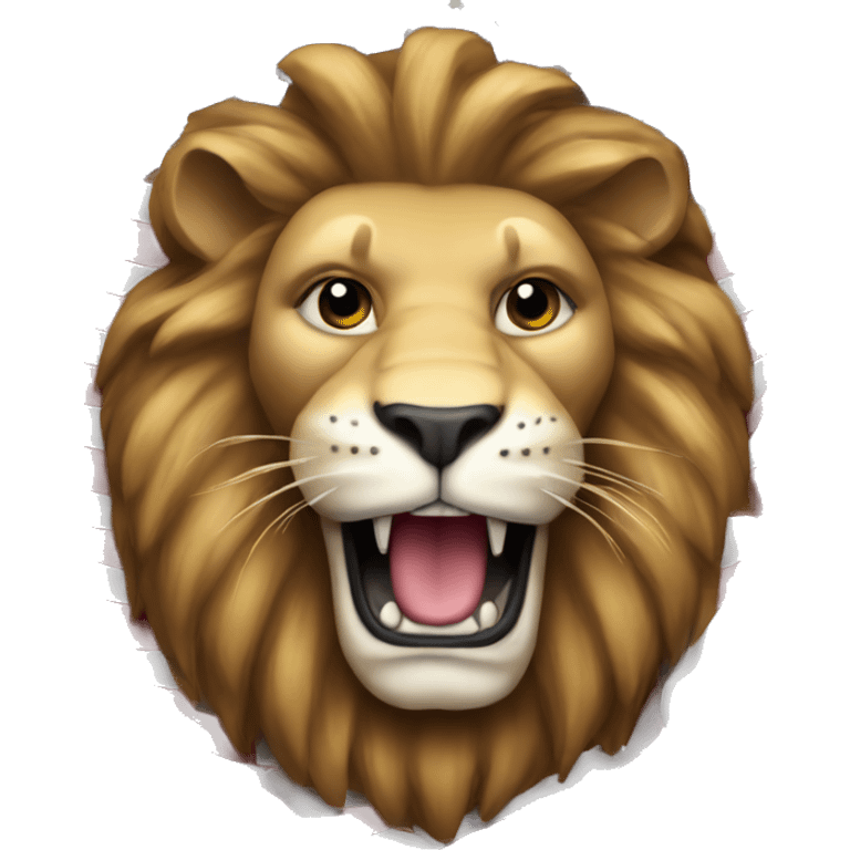 Lion with American flag inlayed emoji