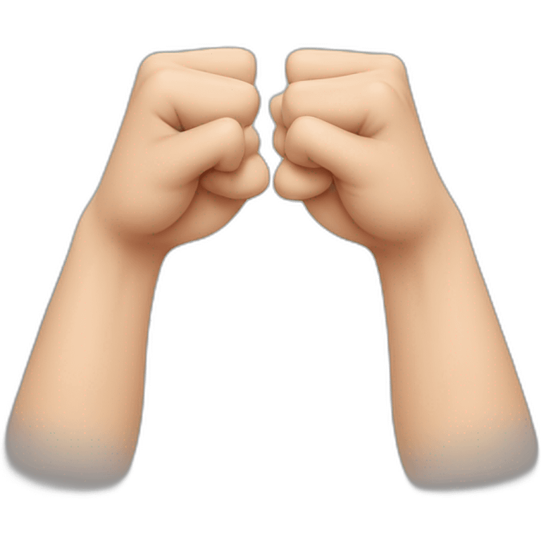 curved hand with fingers forming a fist, while the thumb and pinky finger are extended and touching each other, creating a heart shape emoji