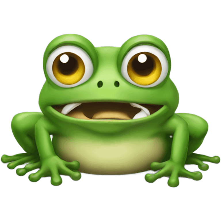 Angry frog  emoji