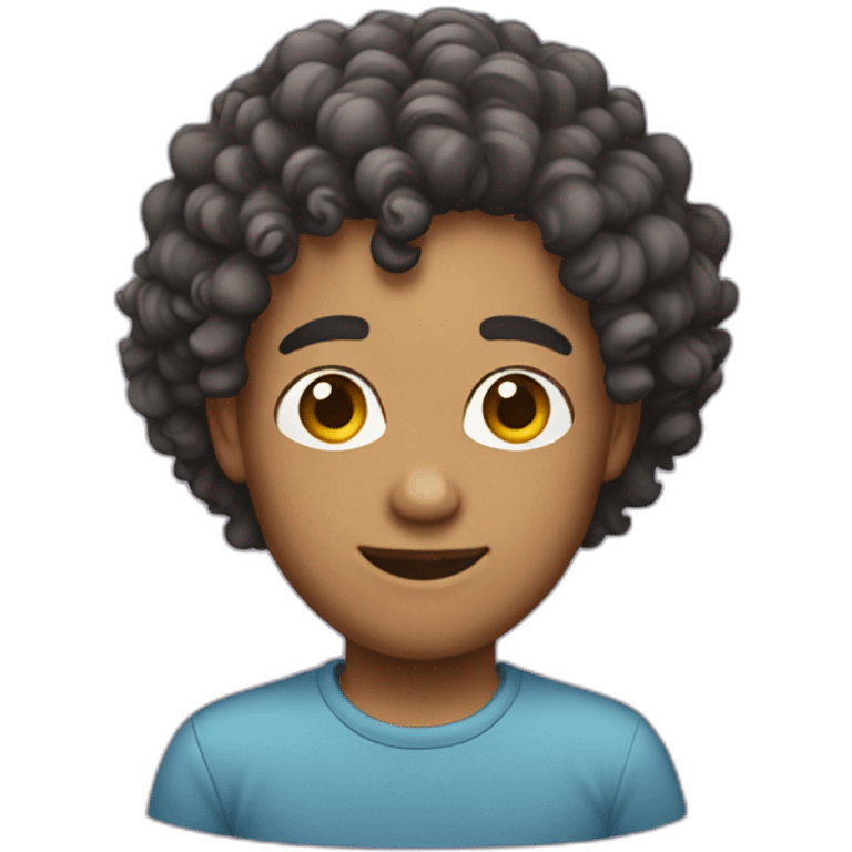 gay-with-curly-hair emoji