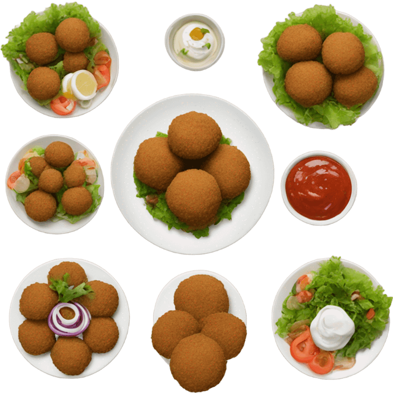 Falafel plate emoji