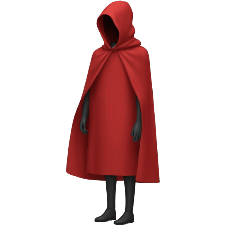 faceless mannequin red  cape emoji