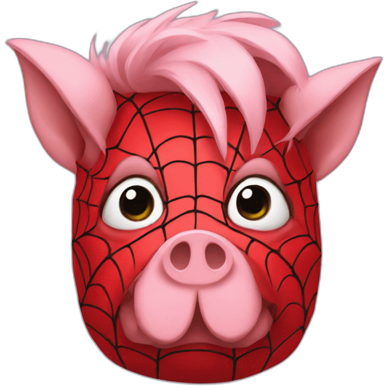 pig spiderman emoji