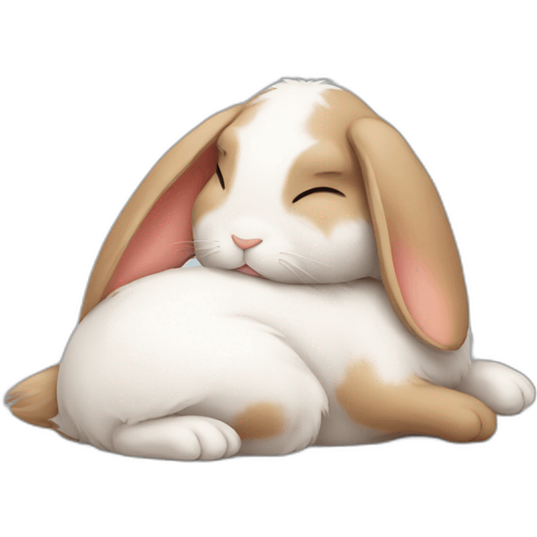 Bunny taking nap emoji