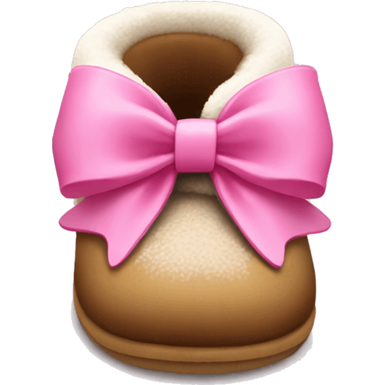 Ugg with a pink bow  emoji